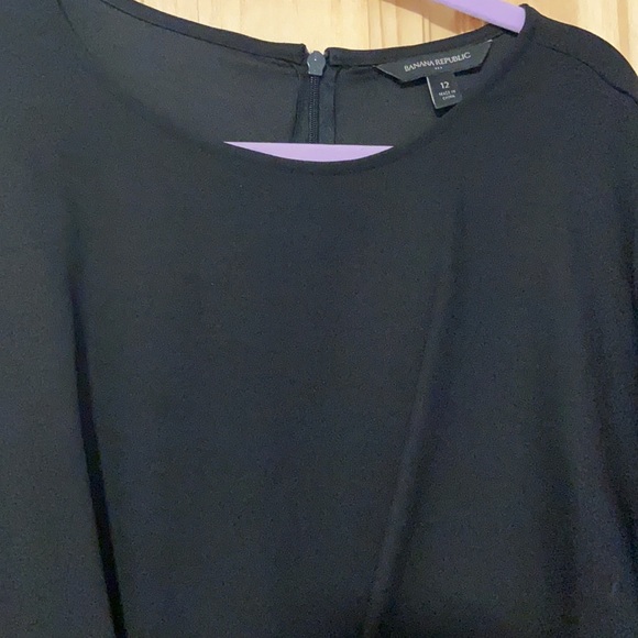 Black Short Sleeve Banana Republic Jumpsuit - Picture 2 of 5